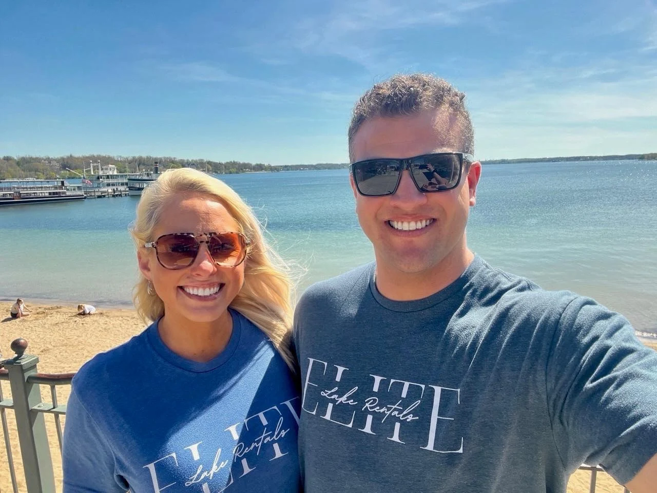 Jason and Heather Smolarek on Geneva Lake